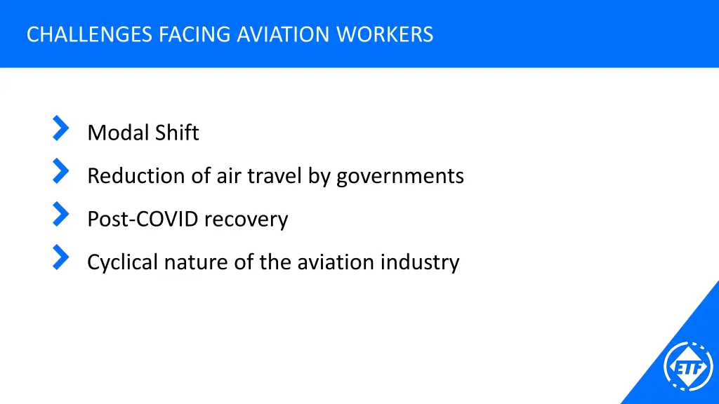 challenges facing aviation workers