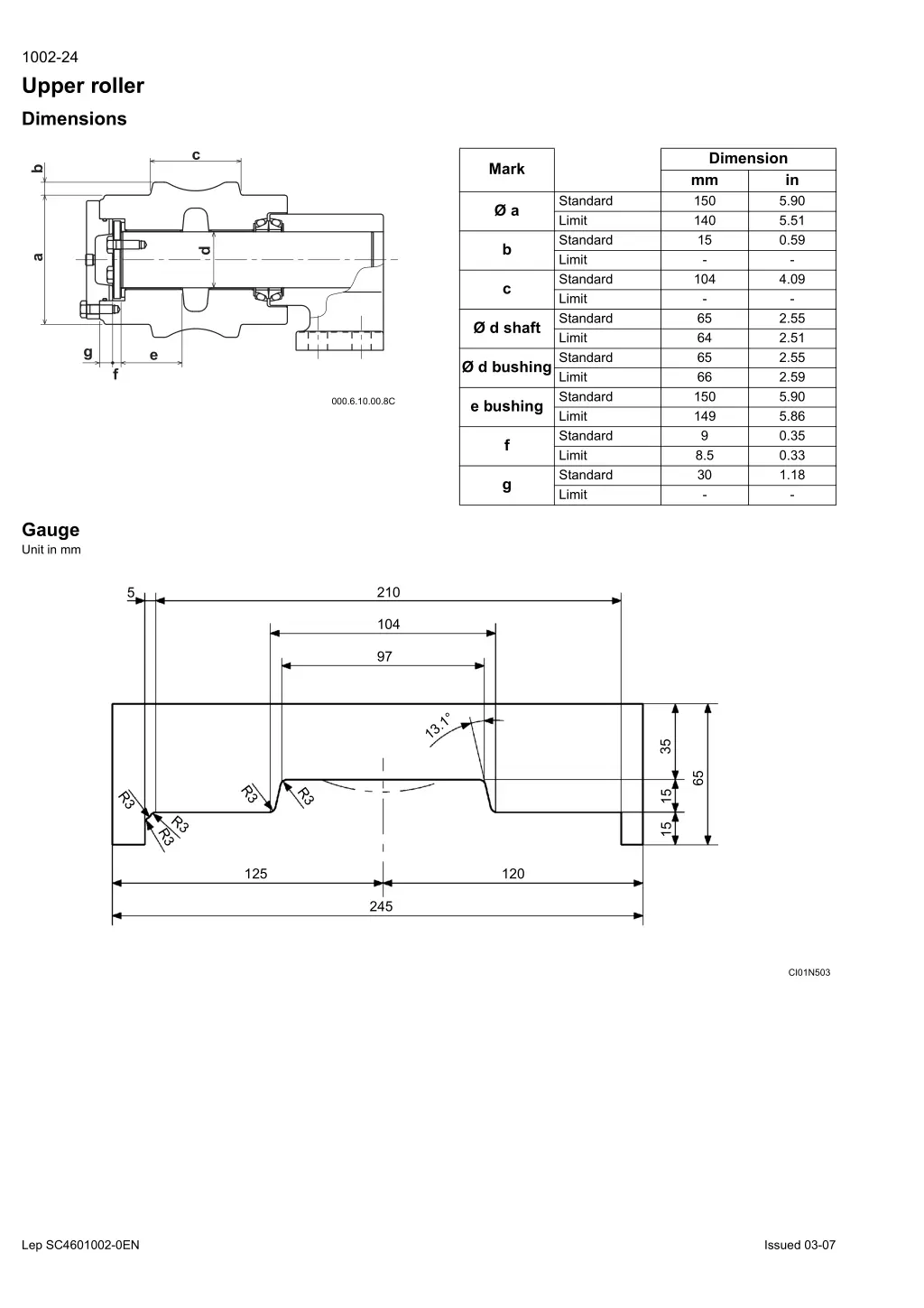 1002 24 upper roller