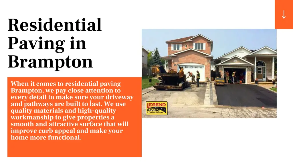 residential paving in brampton