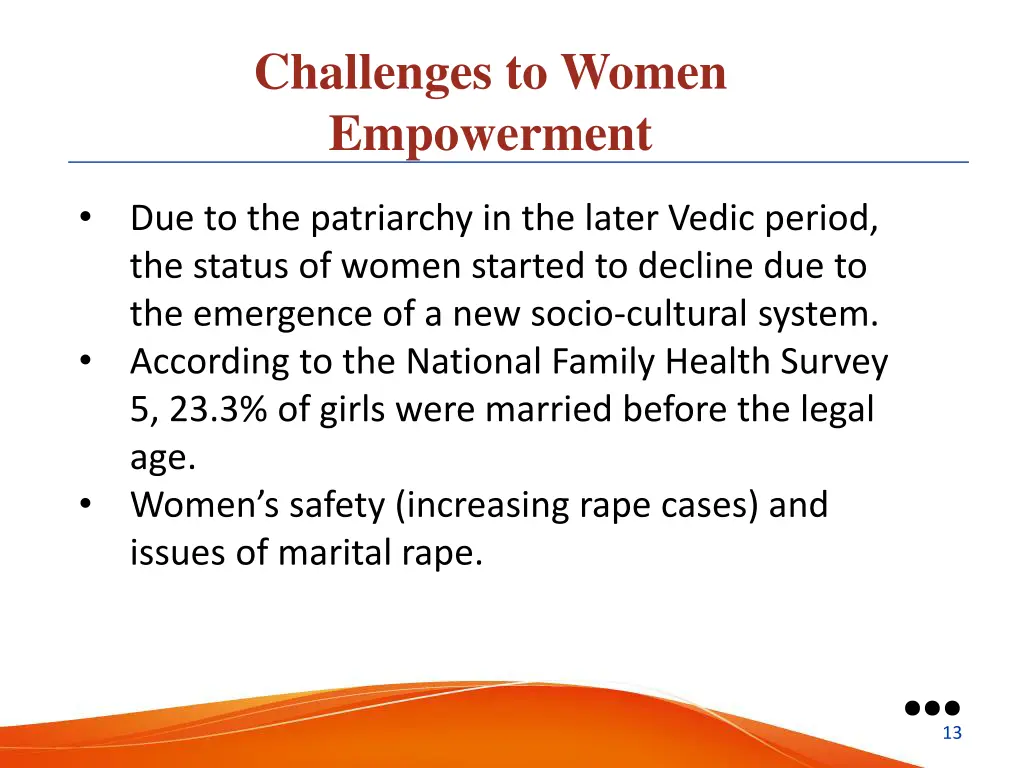 challenges to women empowerment