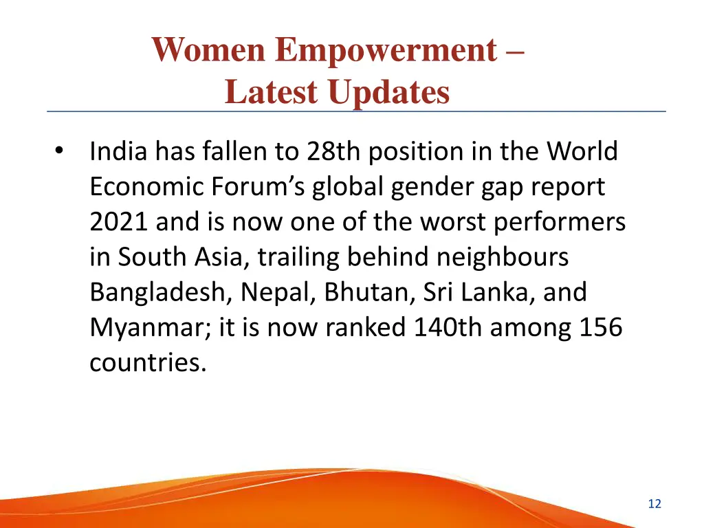 women empowerment latest updates 1