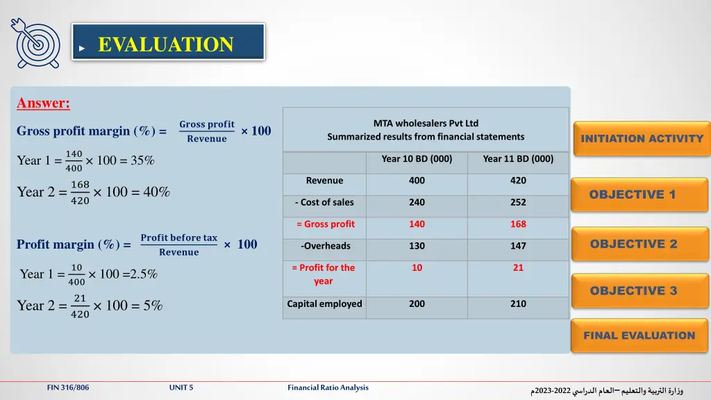 evaluation 1