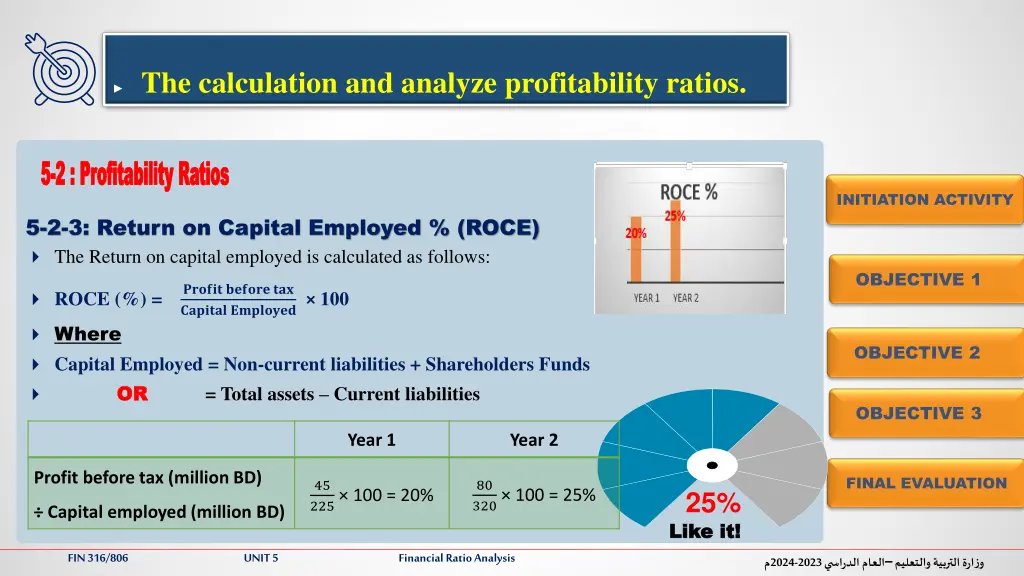 the calculation and analyze profitability ratios 4