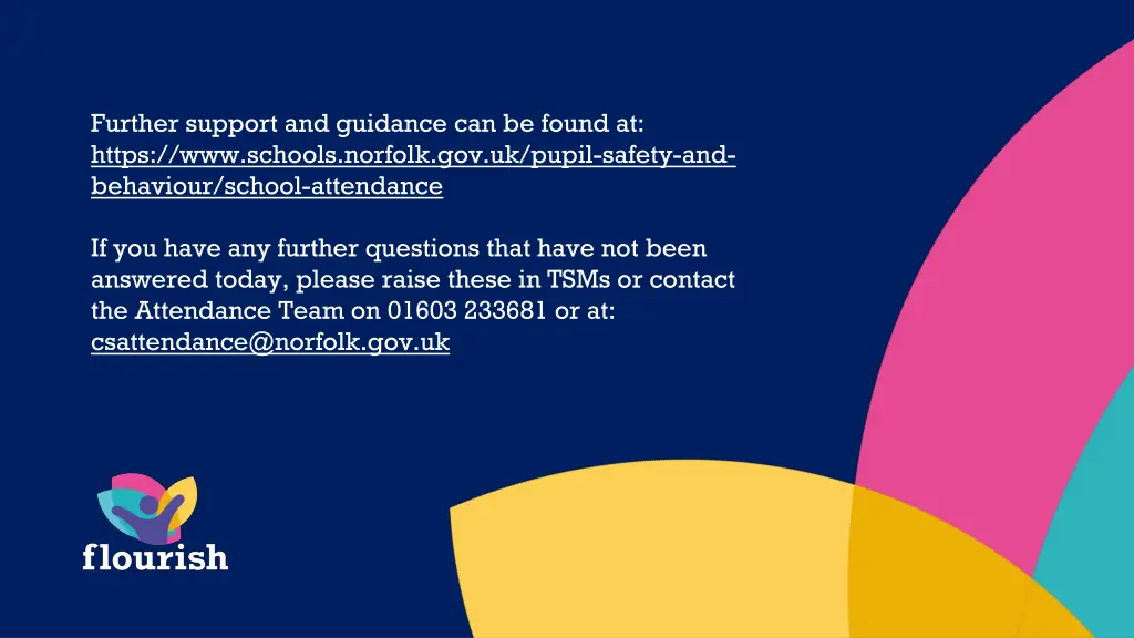 further support and guidance can be found