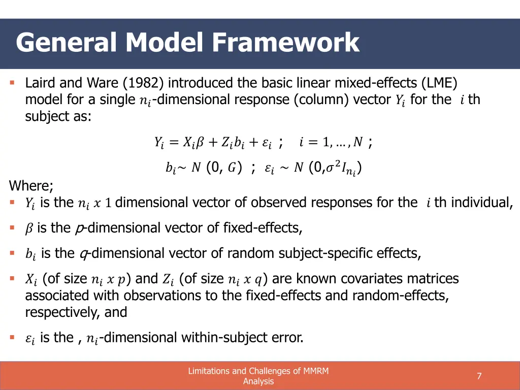 general model framework