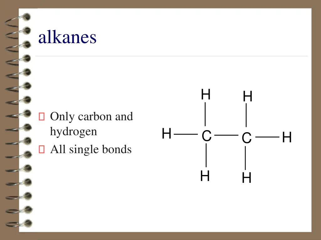 alkanes