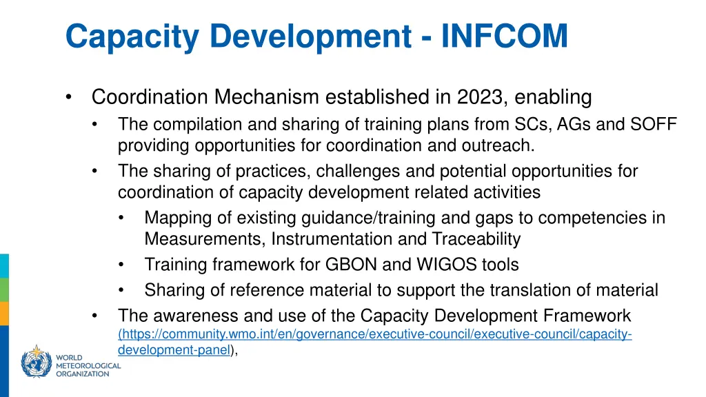 capacity development infcom 2