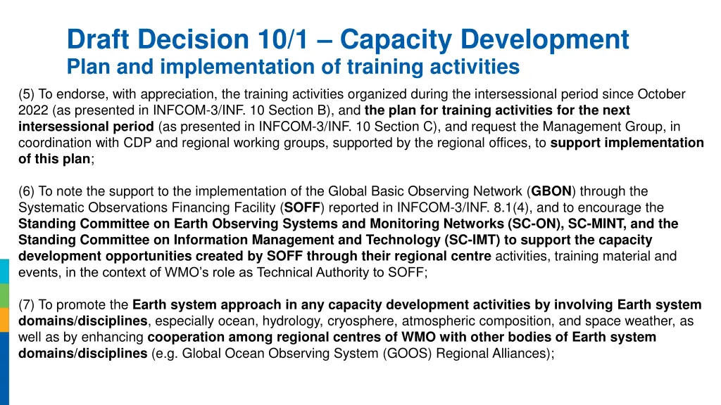 draft decision 10 1 capacity development plan