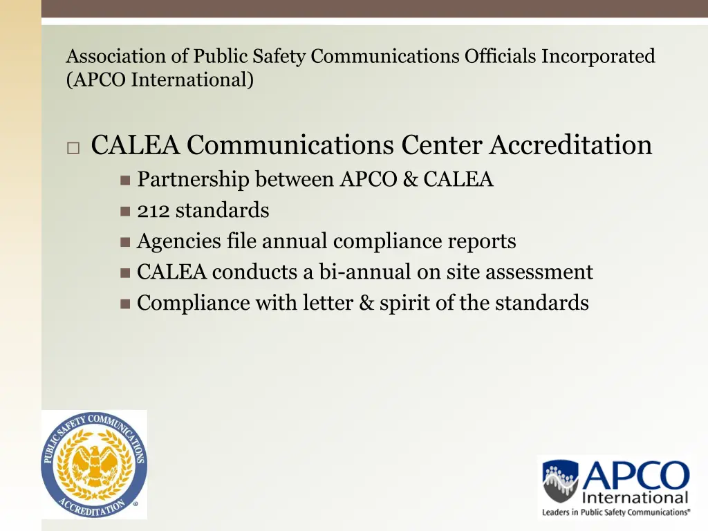 association of public safety communications 6