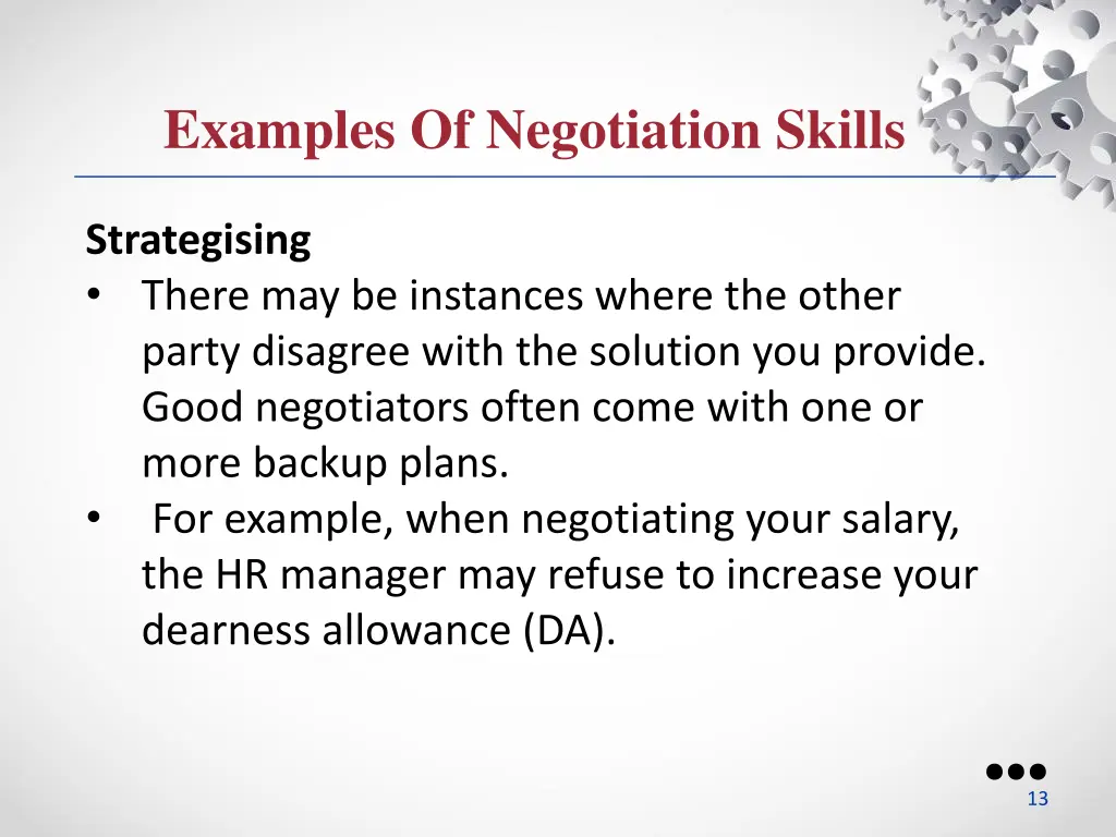 examples of negotiation skills 1