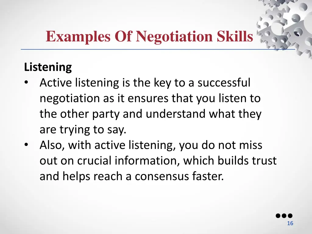 examples of negotiation skills 4