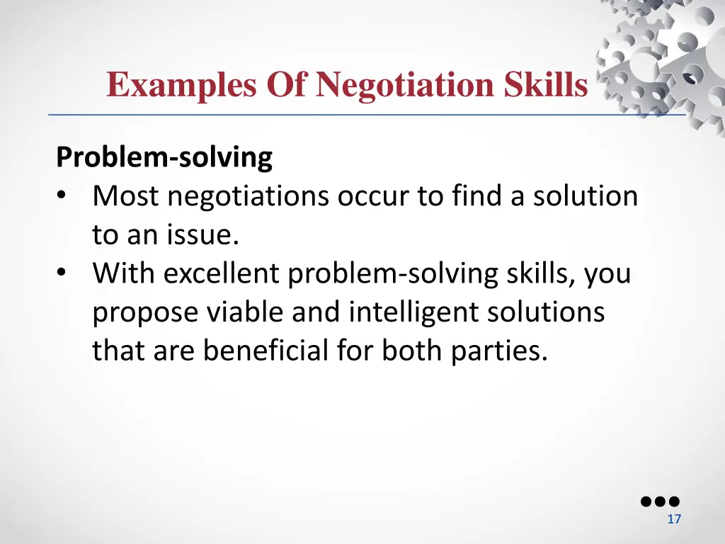 examples of negotiation skills 5