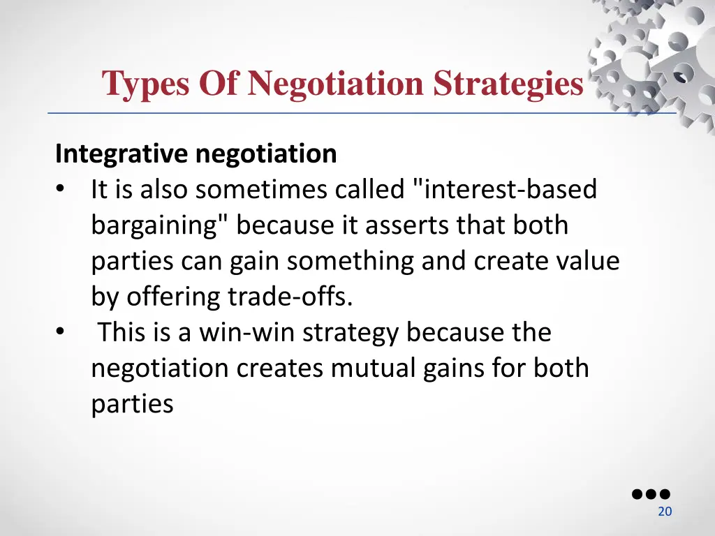 types of negotiation strategies 1