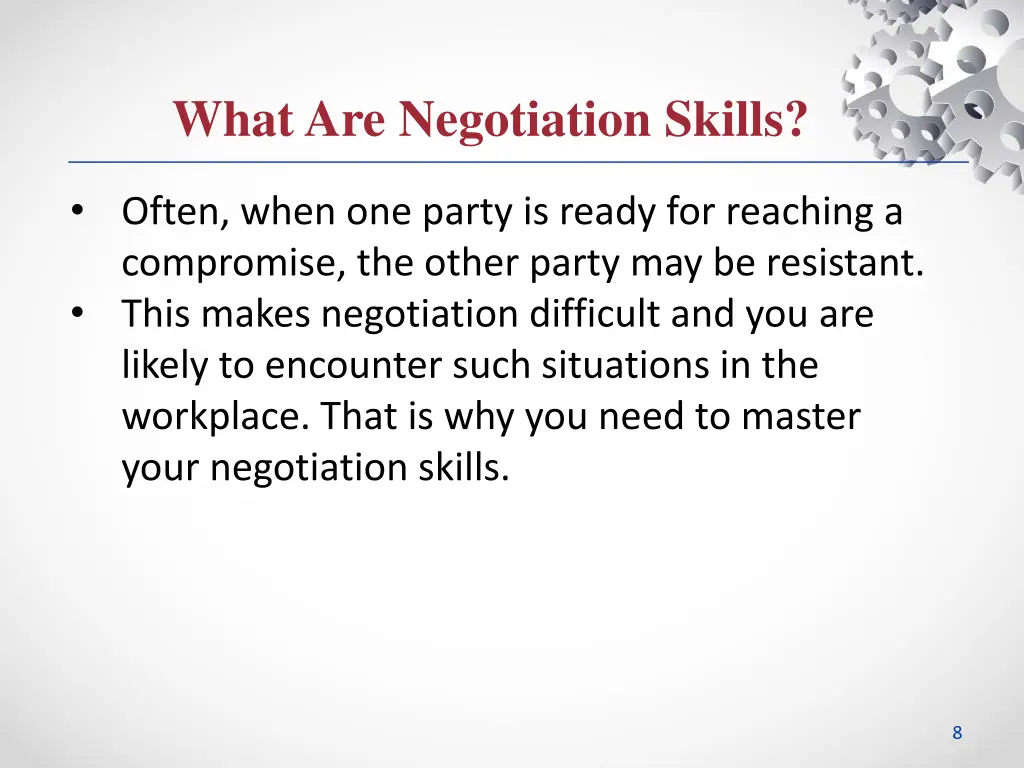 what are negotiation skills 2