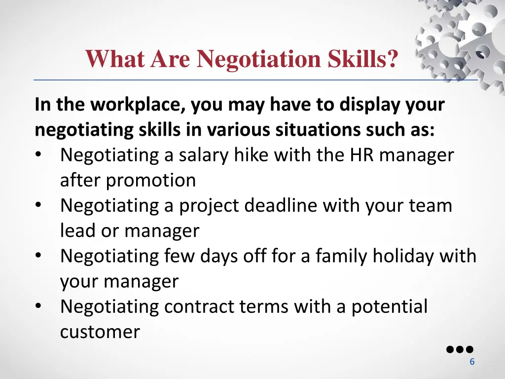 what are negotiation skills