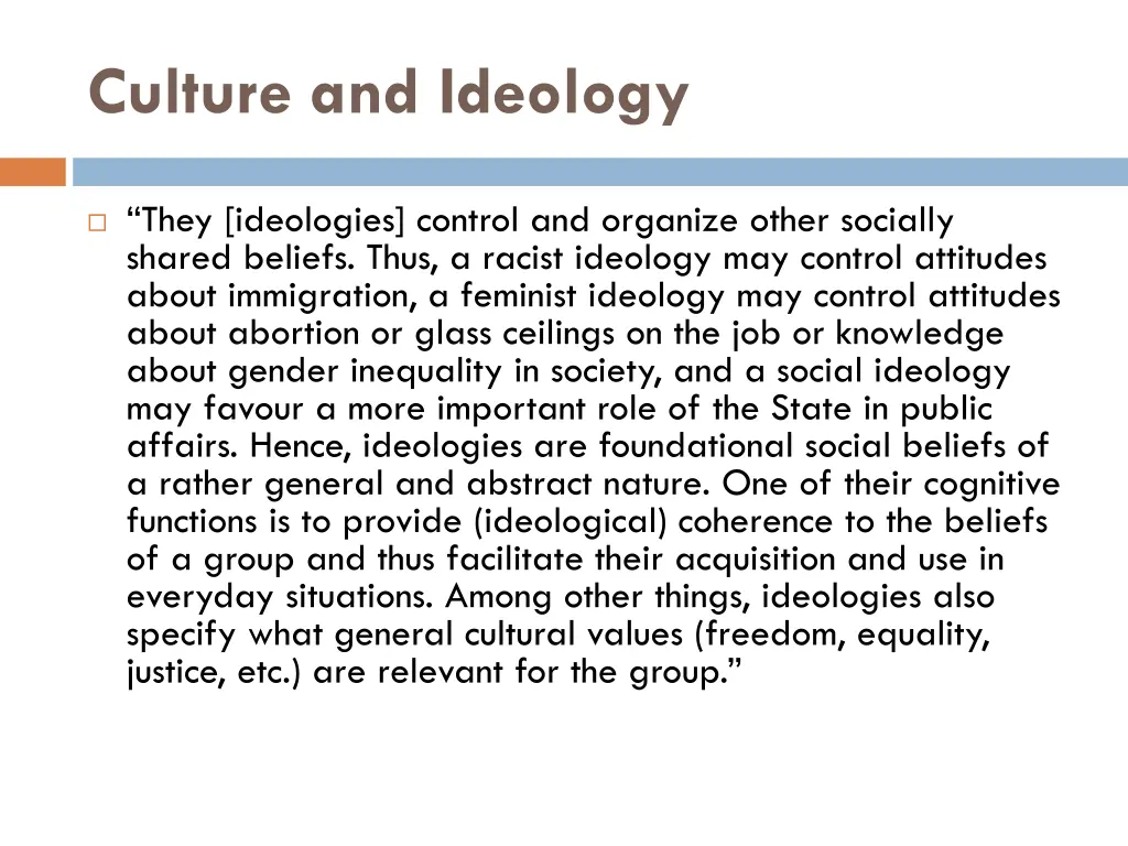 culture and ideology 2