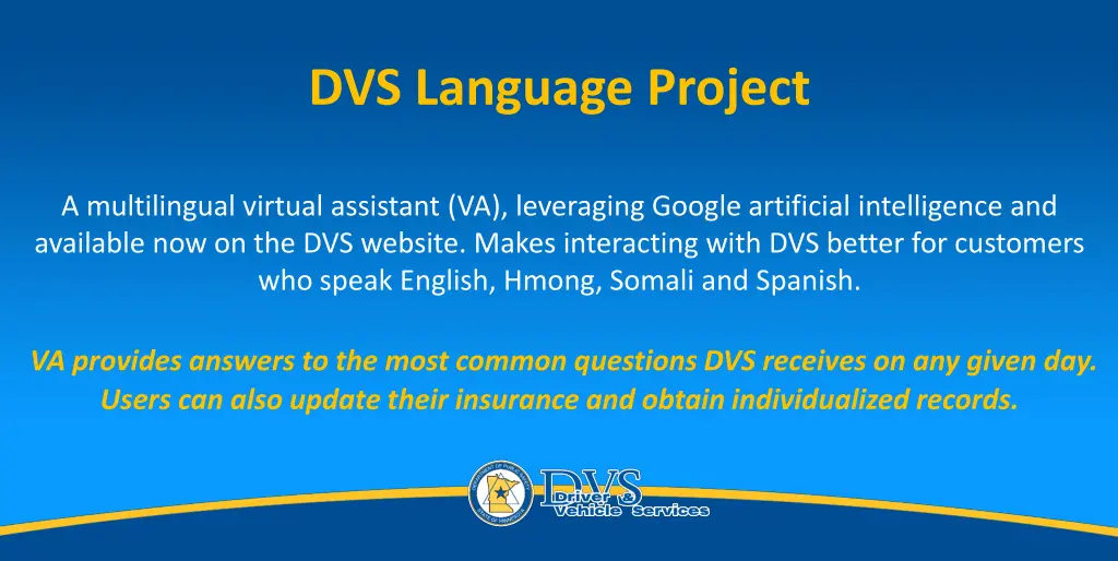 dvs language project a multilingual virtual