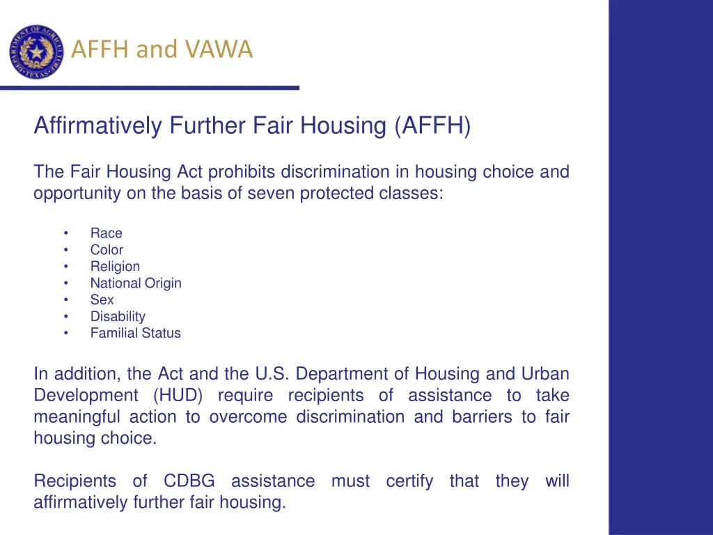 affh and vawa