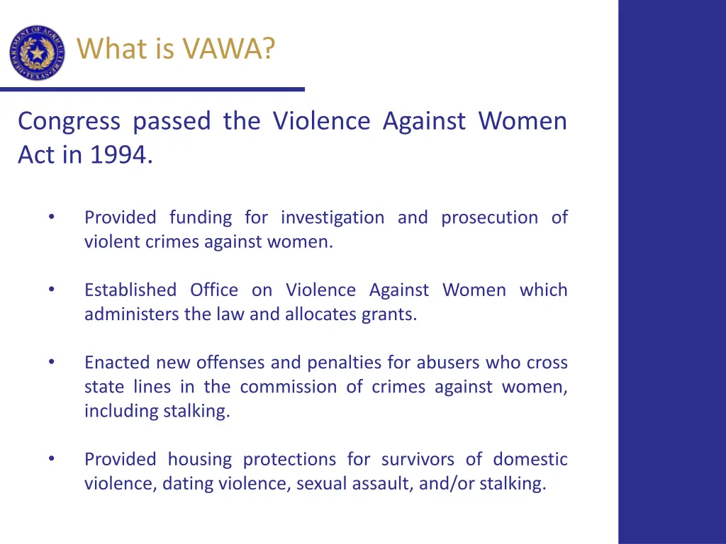 what is vawa