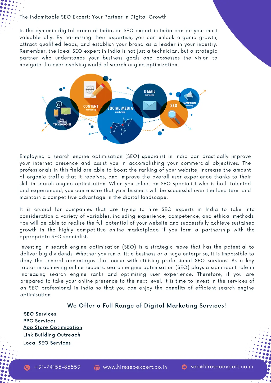 the indomitable seo expert your partner