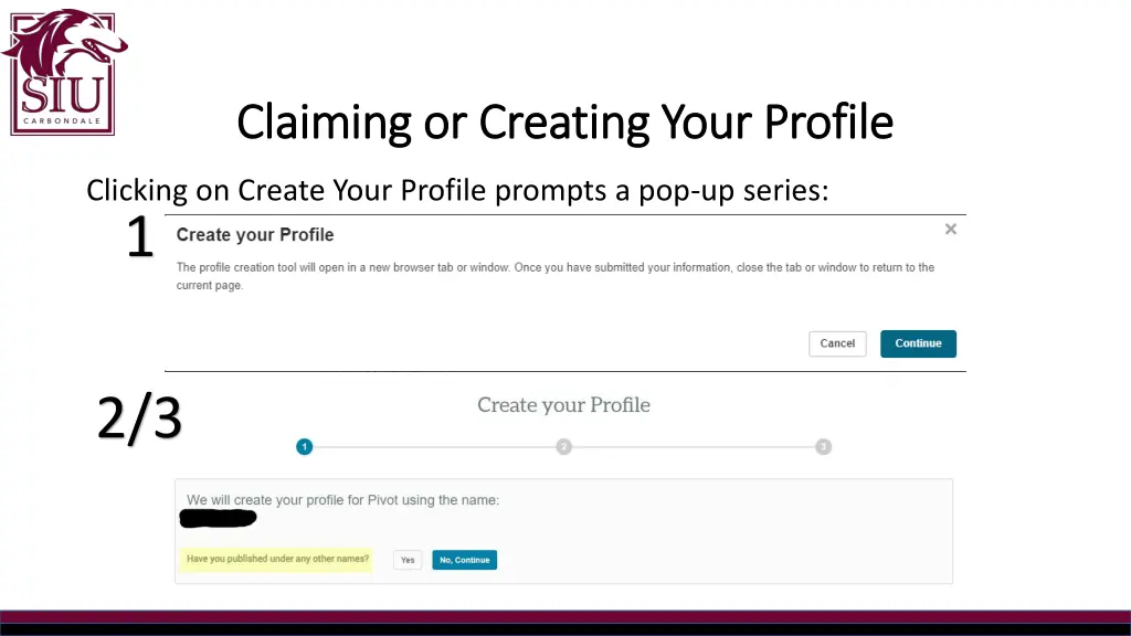 claiming or creating your profile claiming 1