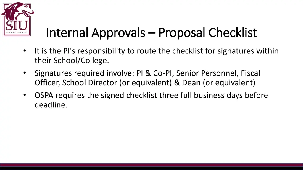 internal approvals internal approvals proposal