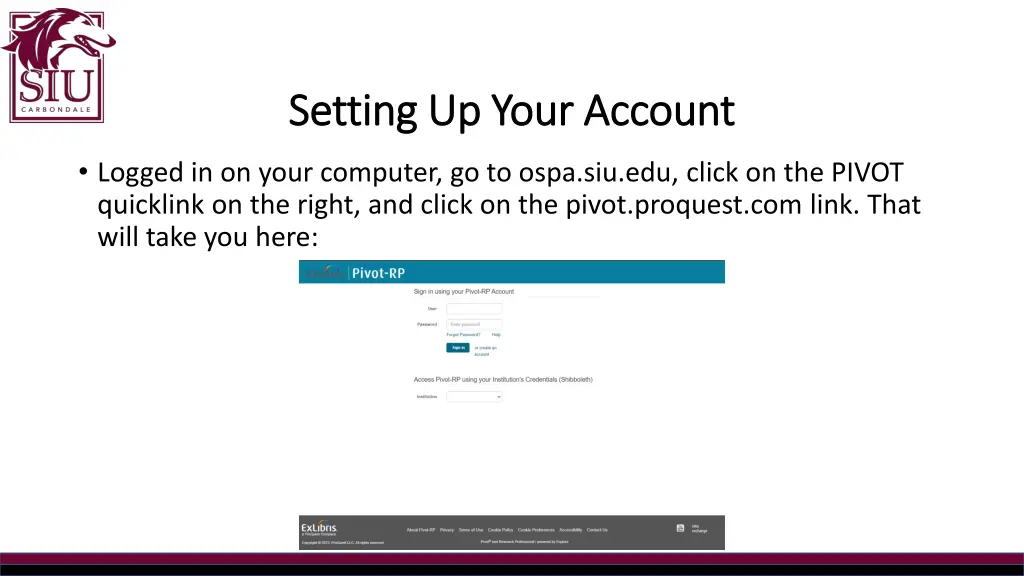 setting up your account setting up your account