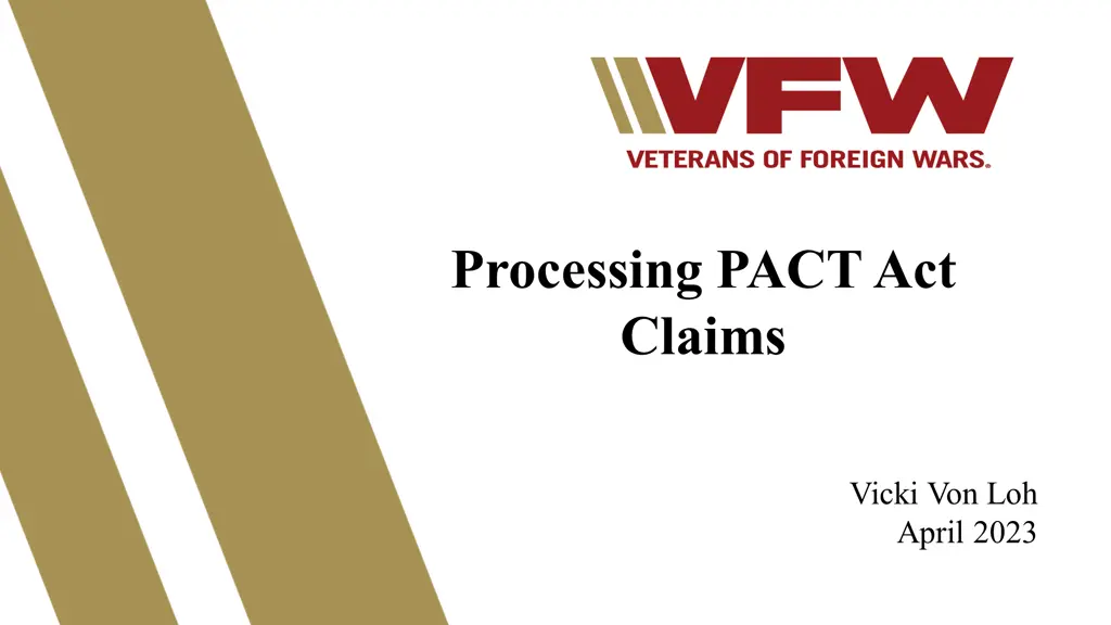 processing pact act claims