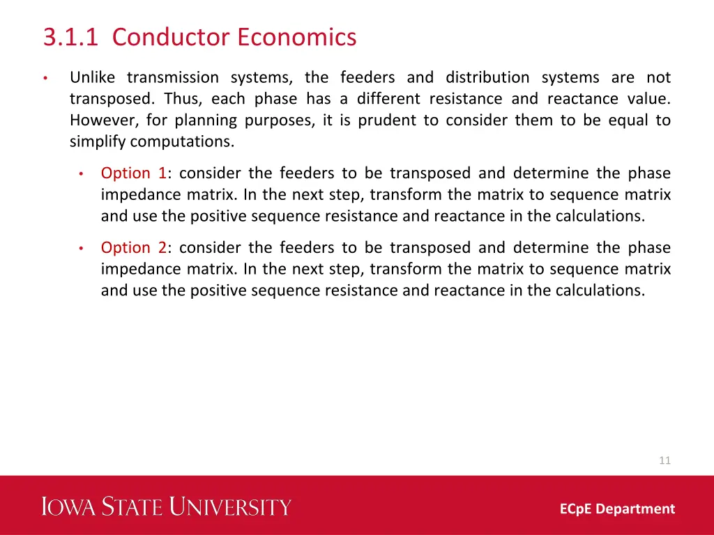 3 1 1 conductor economics 1