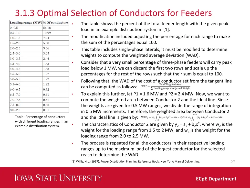 3 1 3 optimal selection of conductors for feeders 3