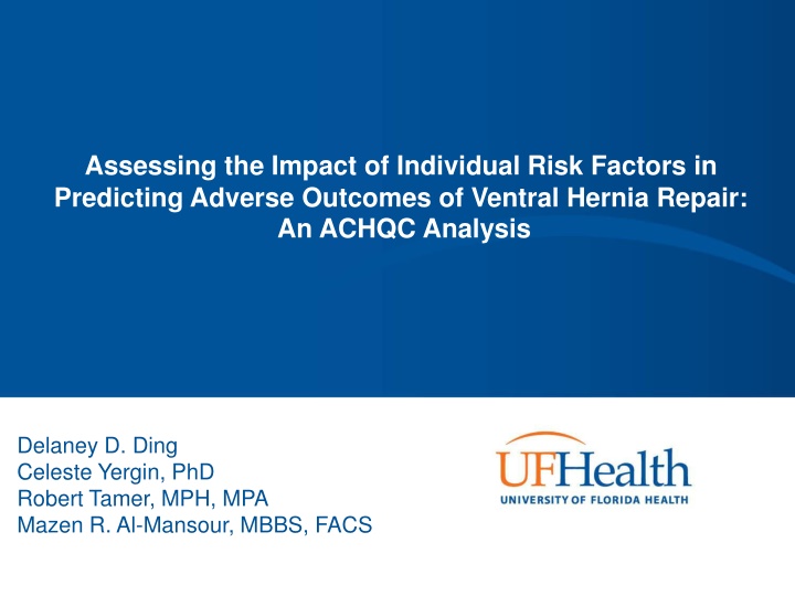 assessing the impact of individual risk factors