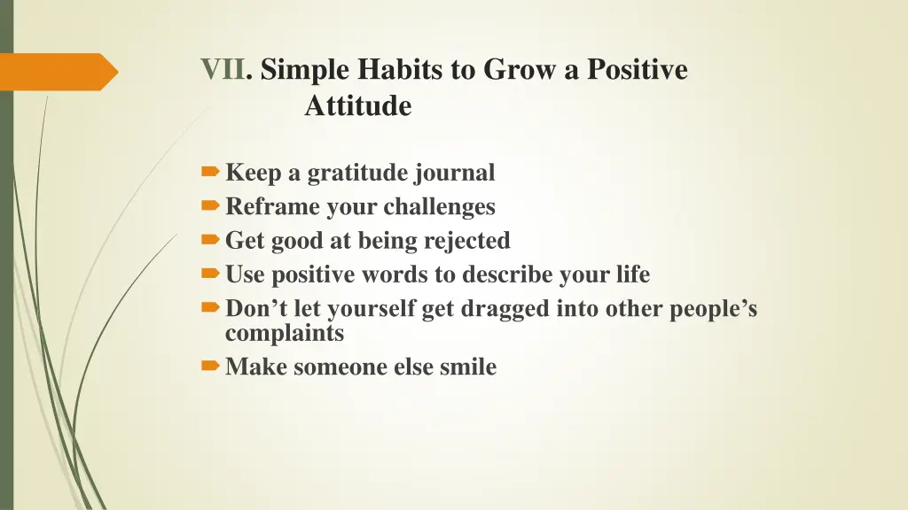 vii simple habits to grow a positive attitude
