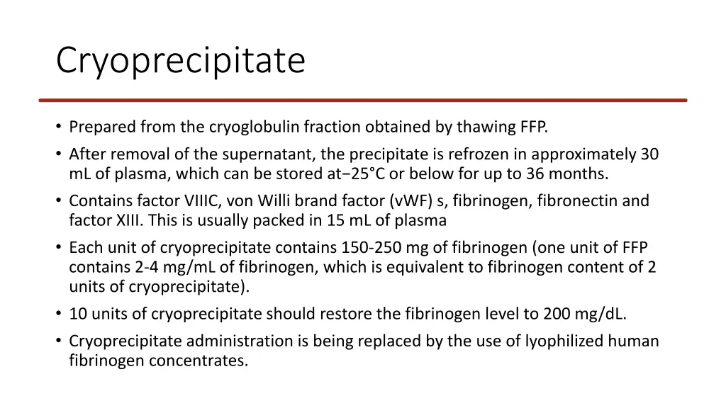 cryoprecipitate