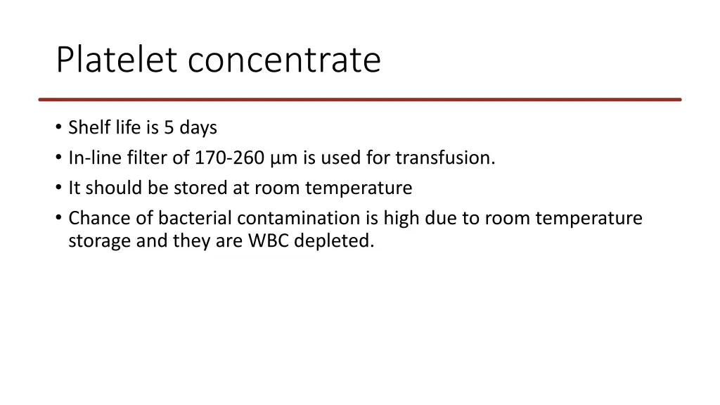 platelet concentrate 3