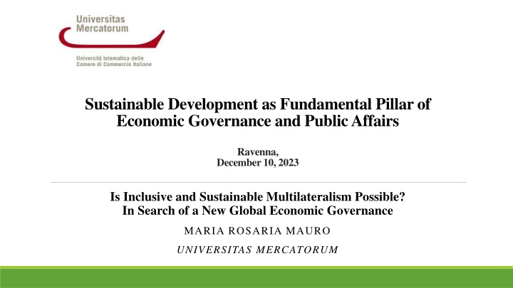 sustainable development as fundamental pillar