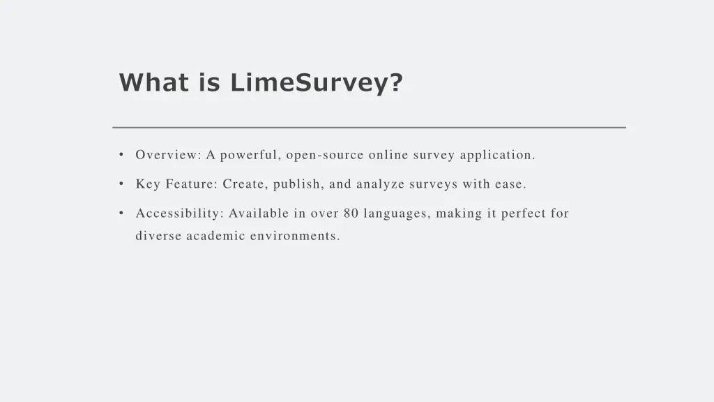 what is limesurvey