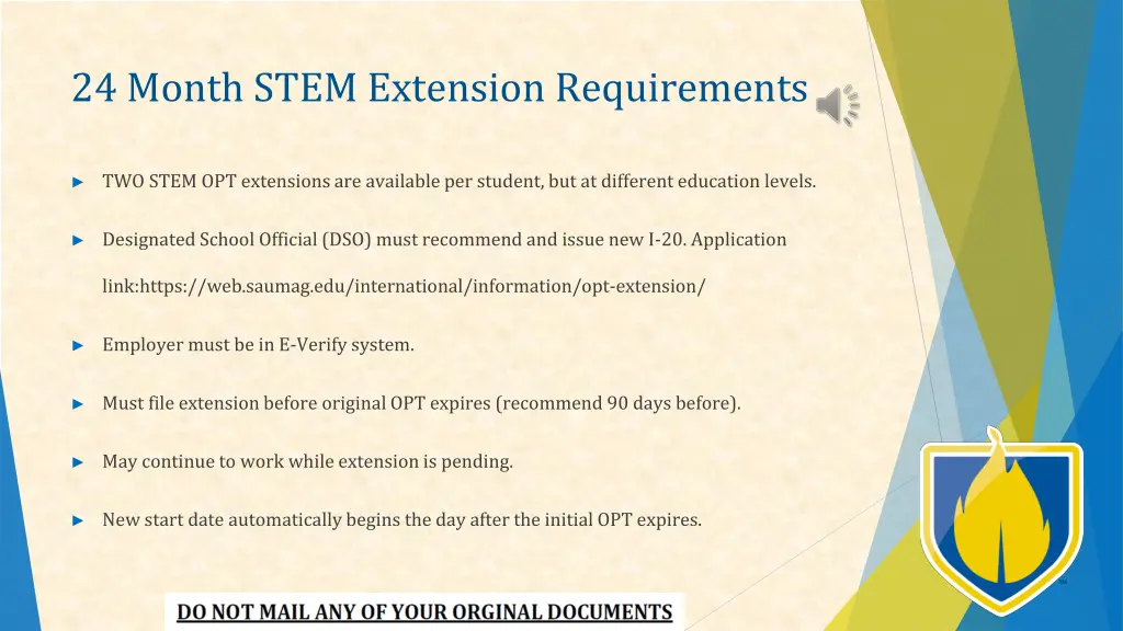 24 month stem extension requirements