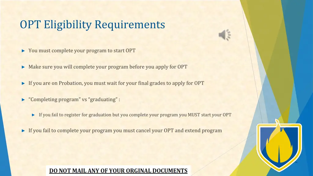 opt eligibility requirements