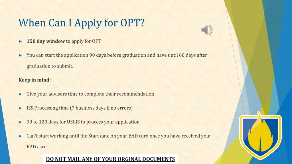 when can i apply for opt