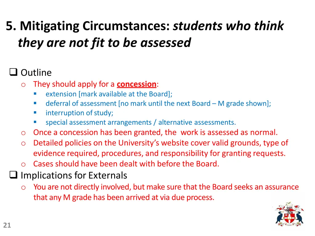 5 mitigating circumstances students who think