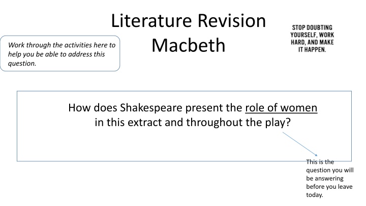 literature revision macbeth