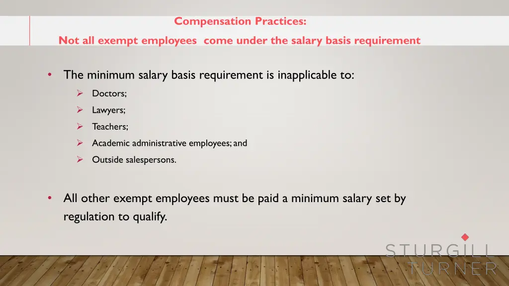 compensation practices