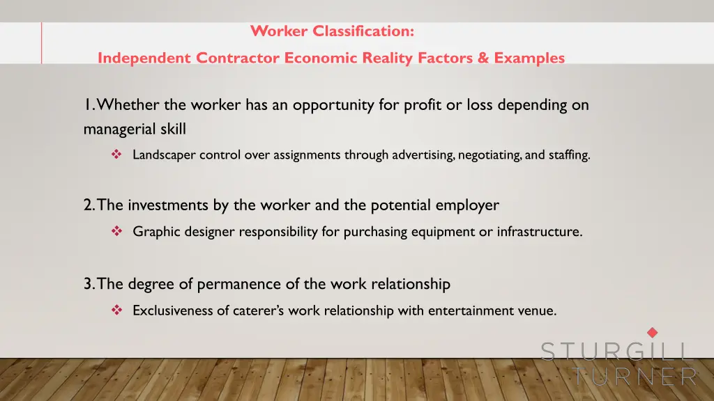 worker classification 5