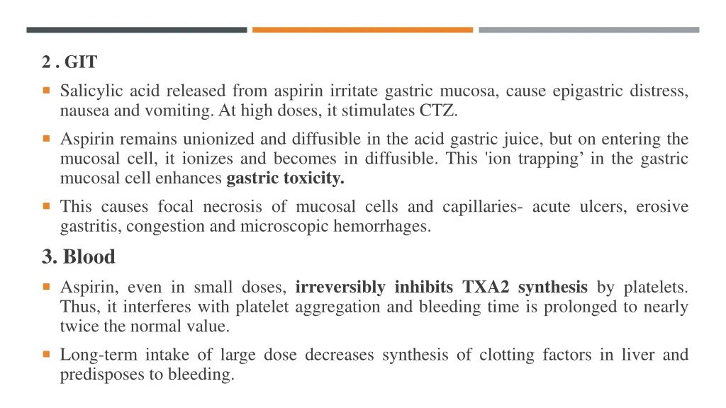 2 git salicylic acid released from aspirin