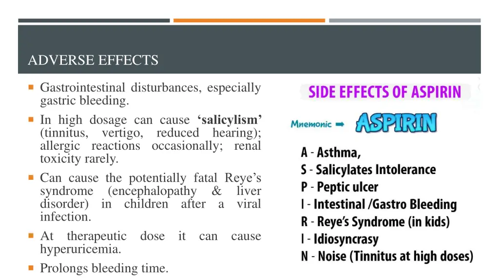 adverse effects