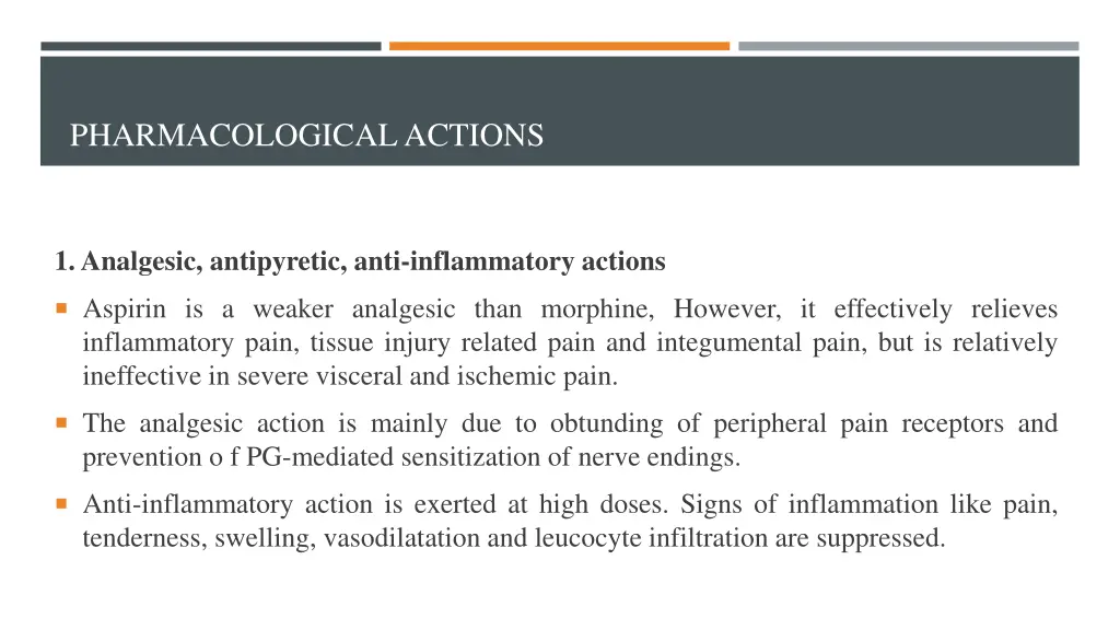 pharmacological actions