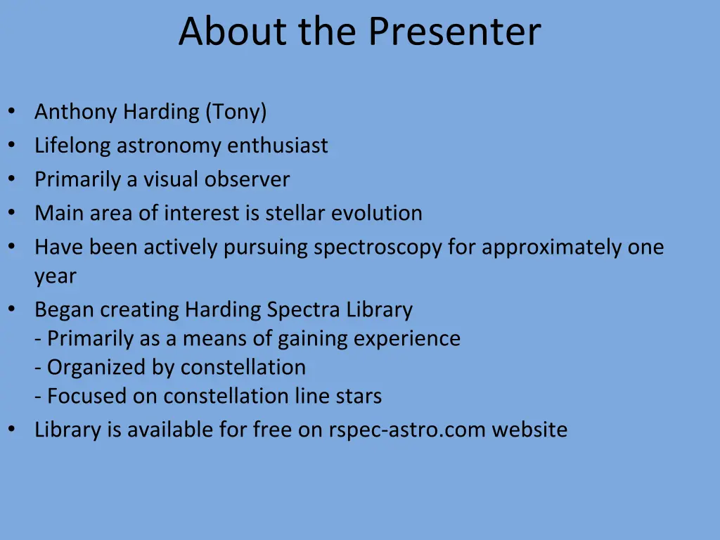 about the presenter