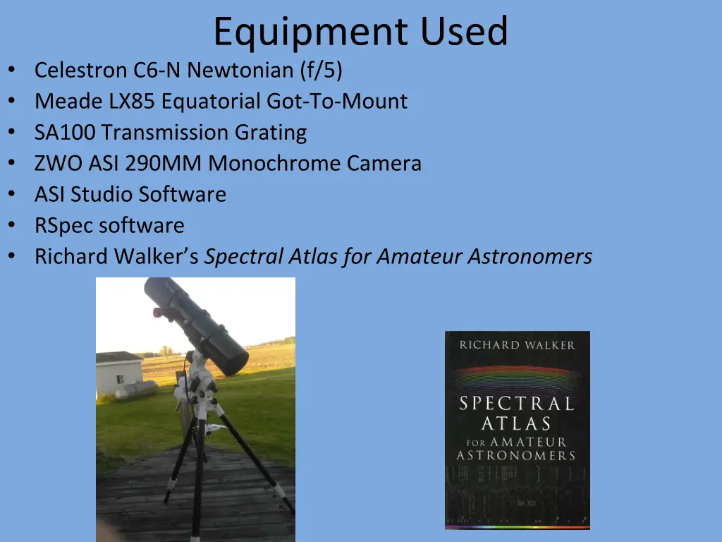 equipment used