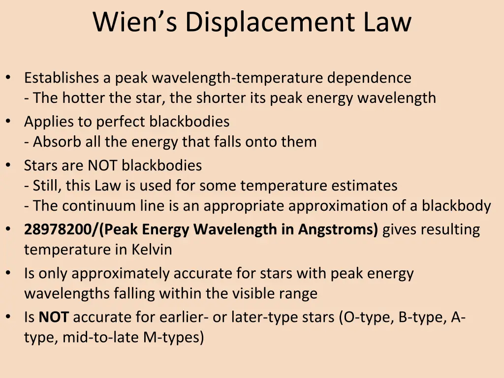 wien s displacement law