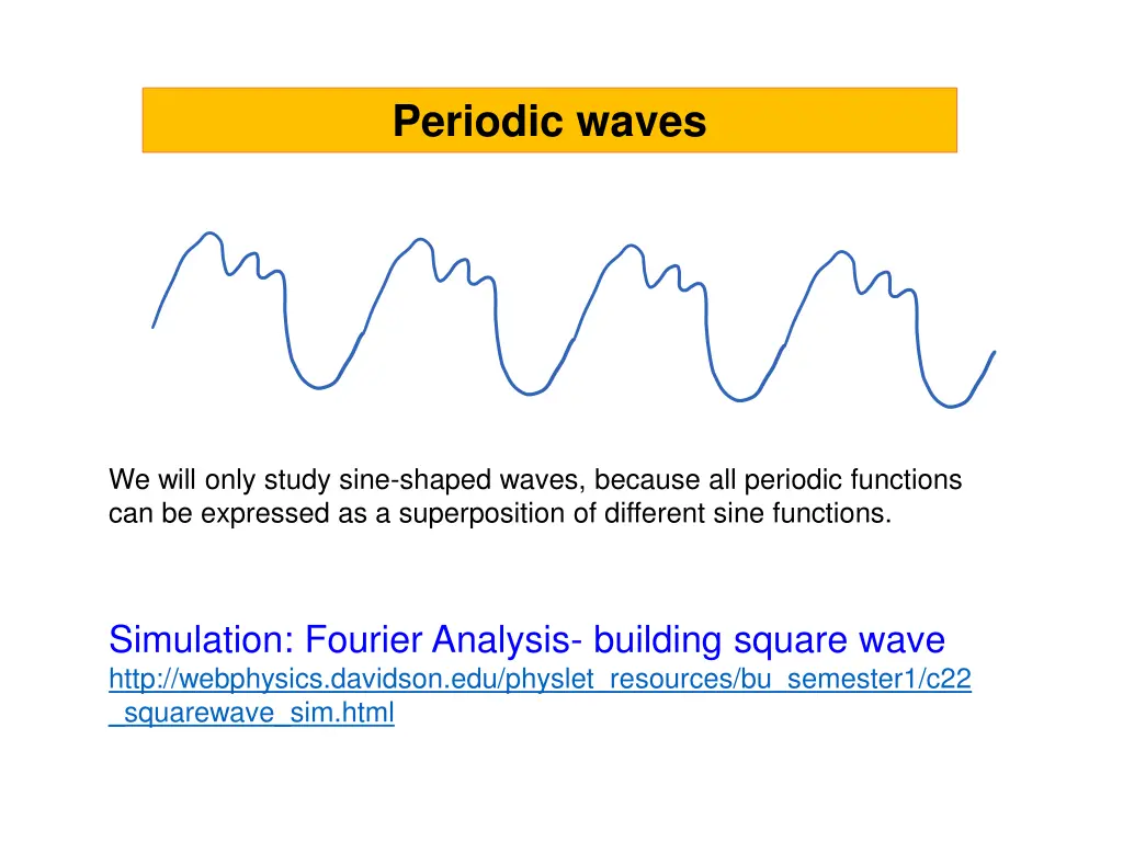 periodic waves